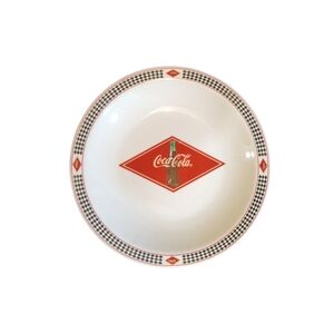 Single 7.5" Coca Cola Diamond Dessert Salad Plate